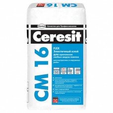 CERESIT СМ 16. эластичный клей для плитки для наружних и внутренних работ 25 кг