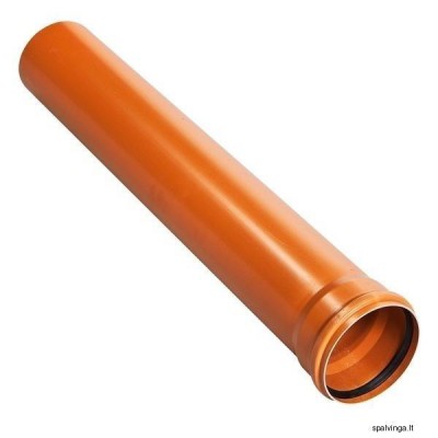 Труба канализационная оранжевая 110 мм х 1 м