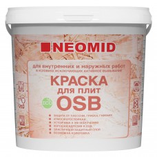 Краска Неомид для плит OSB для внутренних и наружных работ 7 кг белая