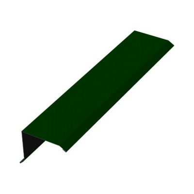 Планка торцевая зеленая (длина 2 м)